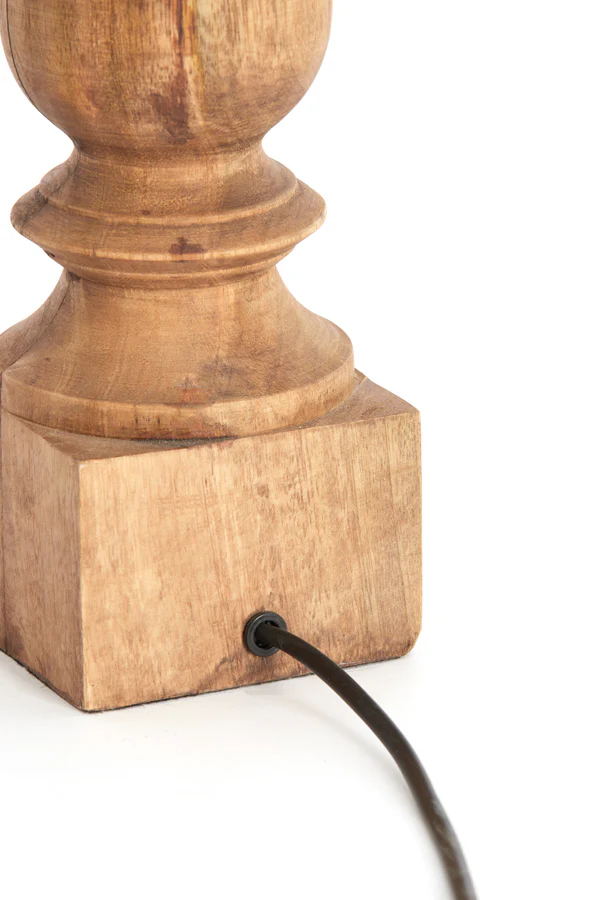 Lamp base 10x10x47 cm CUMANI wood weather barn - Image 6
