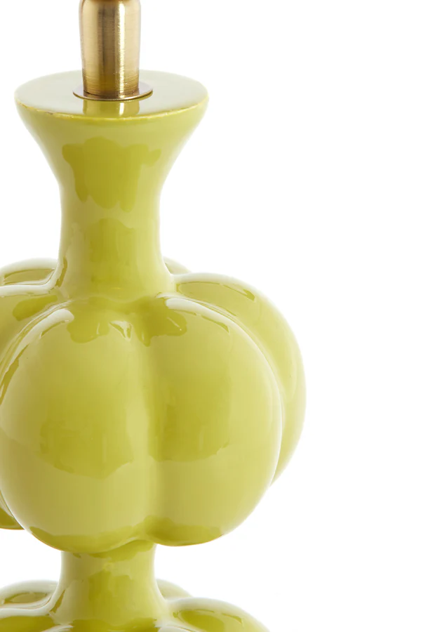 Lamp base 10x20 cm CALDAS shiny light green - Image 4