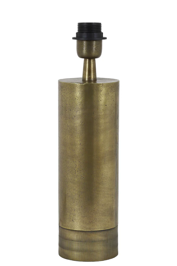 Lamp base 10x33 cm SAVI raw antique bronze