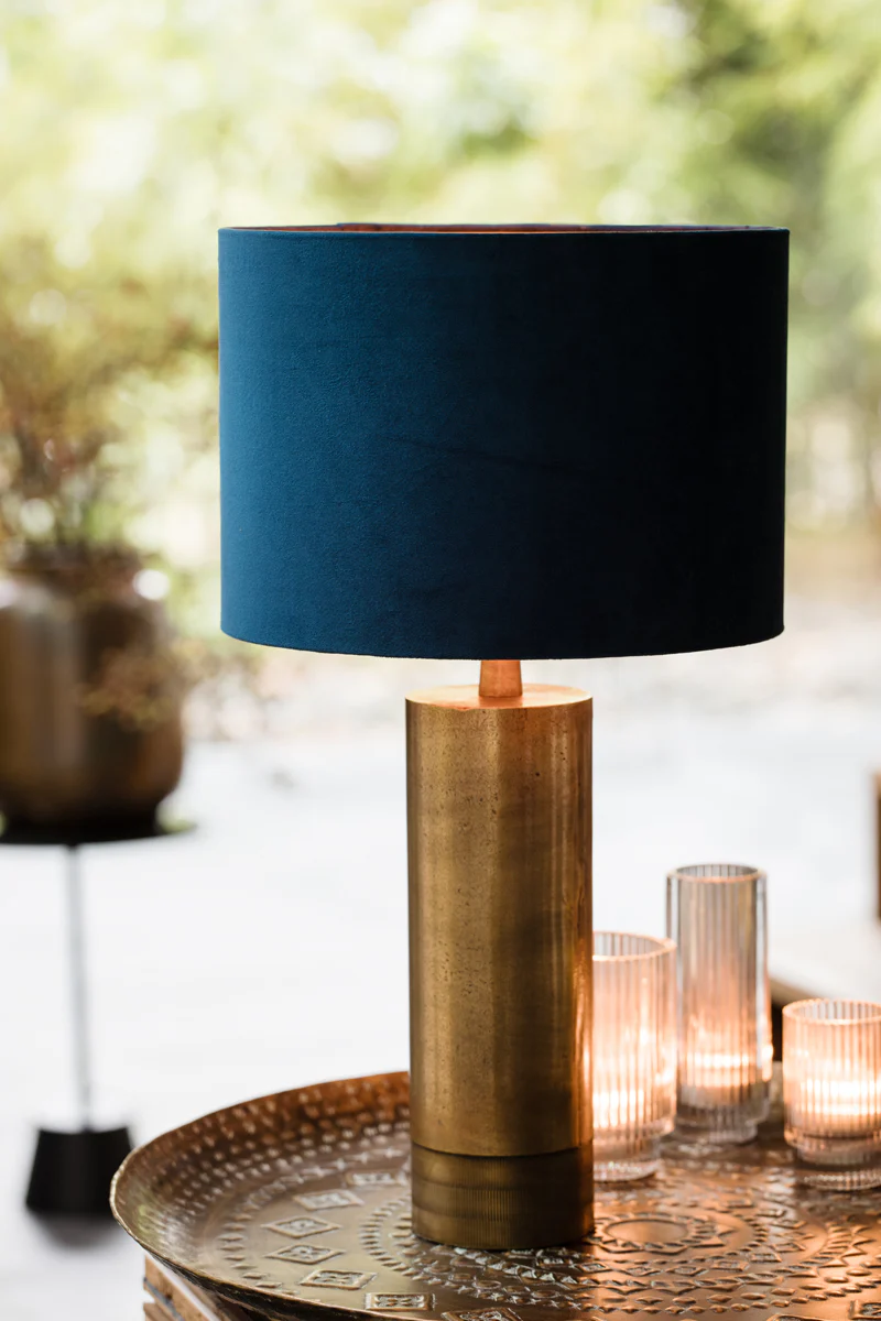 Lamp base 10x33 cm SAVI raw antique bronze - Image 2