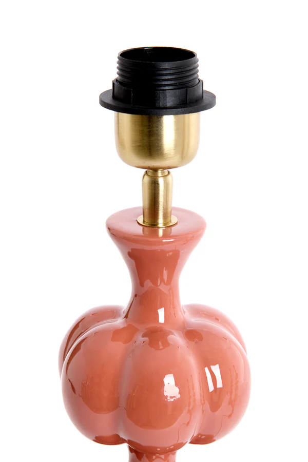 Lamp base 10x38 cm CALDAS shiny terra - Image 2