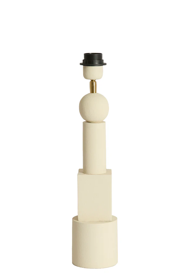 Lamp base 10x40,50 cm VIVIANE matt cream - Image 3