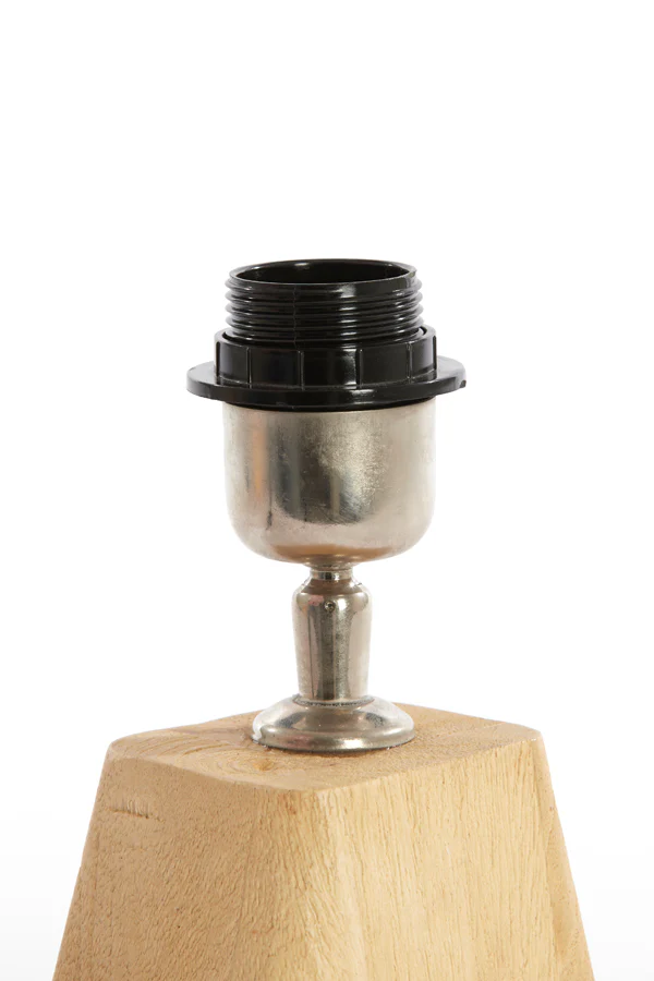 Lamp base 11x9x19 cm KARDAN wood matt natural - Image 4