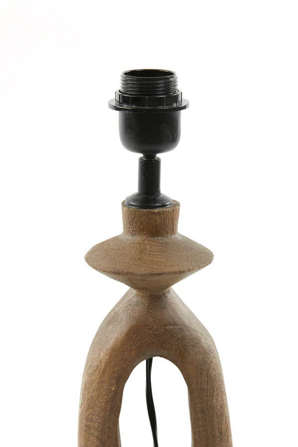 Lamp base 11x9x45 cm DJANGO wood matt brown - Image 4