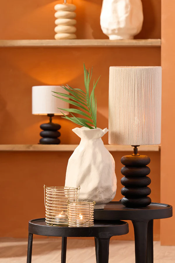 Lamp base 12x12 cm BUDONGO wood black - Image 7