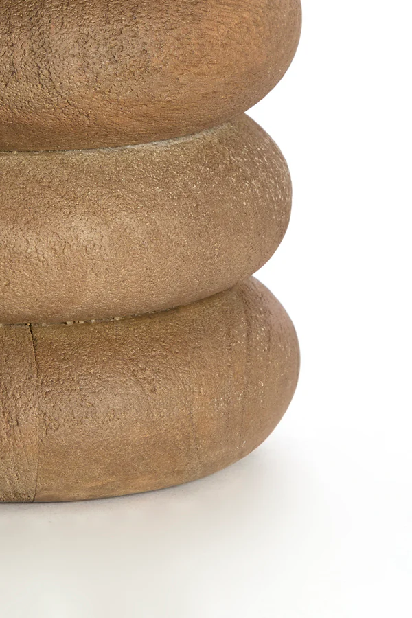 Lamp base 12x12 cm BUDONGO wood grey-dark brown - Image 5