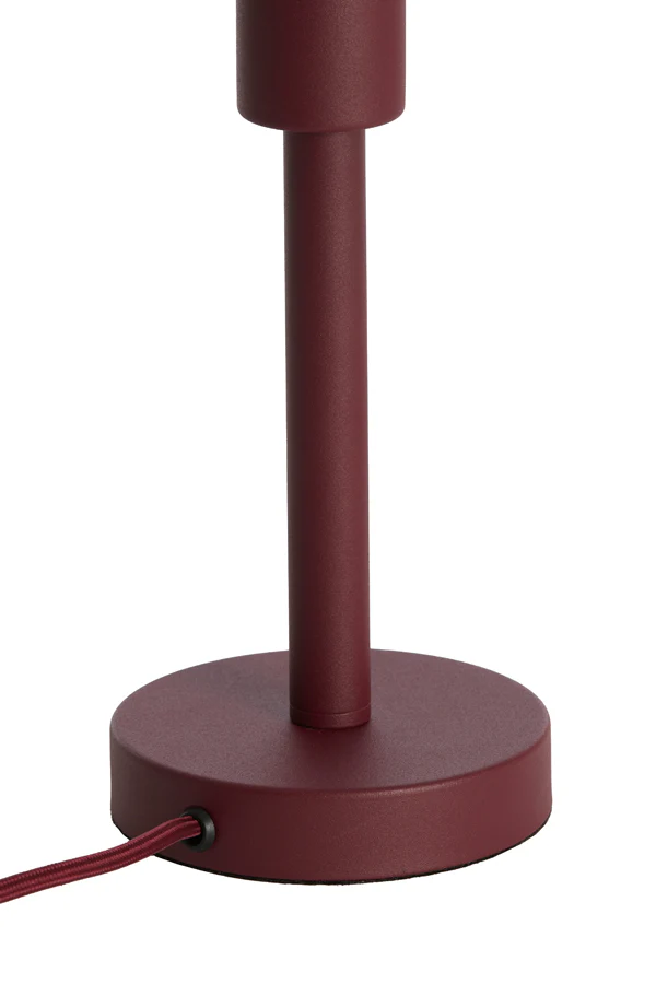 Lamp base 12x26 cm WASHINGTON matt burgundy - Image 3