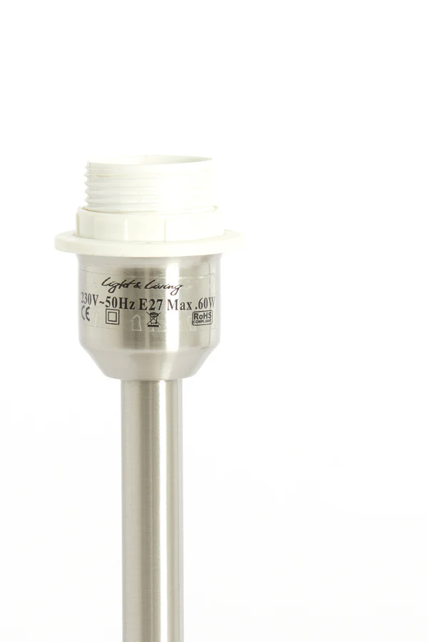Lamp base 12x26 cm WASHINGTON nickel satin - Image 2