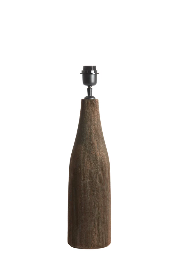 Lamp base 13x42 cm TRAPINO wood matt dark brown