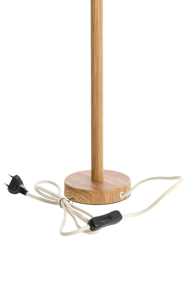 Lamp base 14x39,5 cm WASHINGTON wood print natural - Image 3