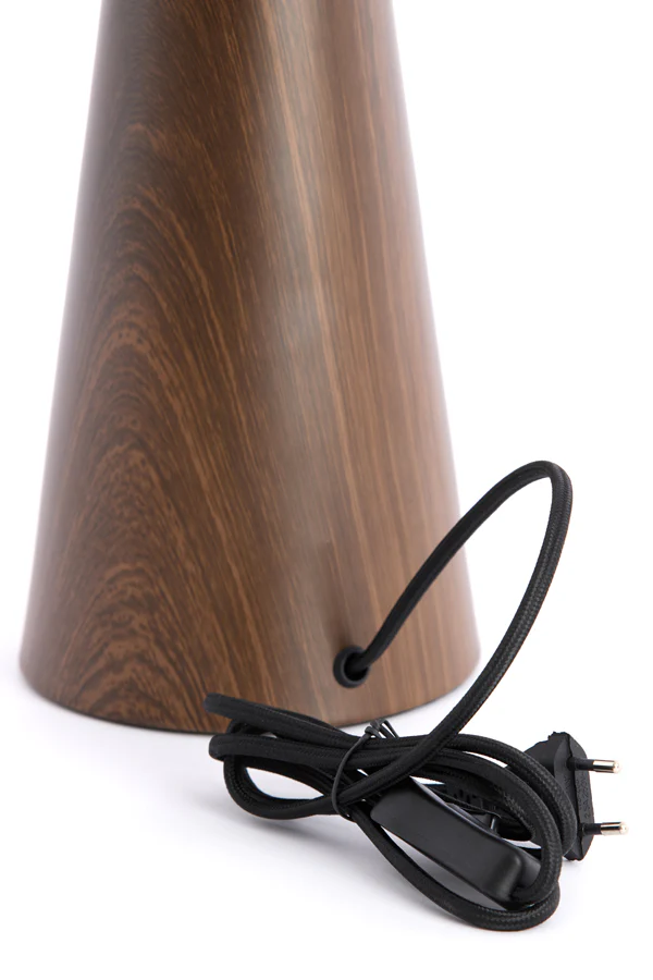 Lamp base 14x40 cm DINAN wood print dark brown - Image 5