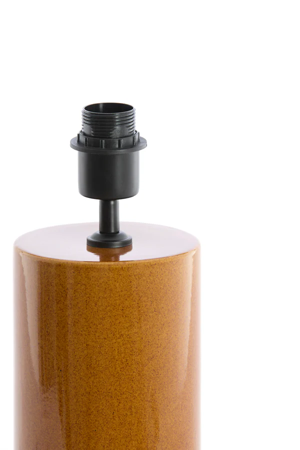 Lamp base 14x52 cm FRANIA ceramics cognac - Image 2