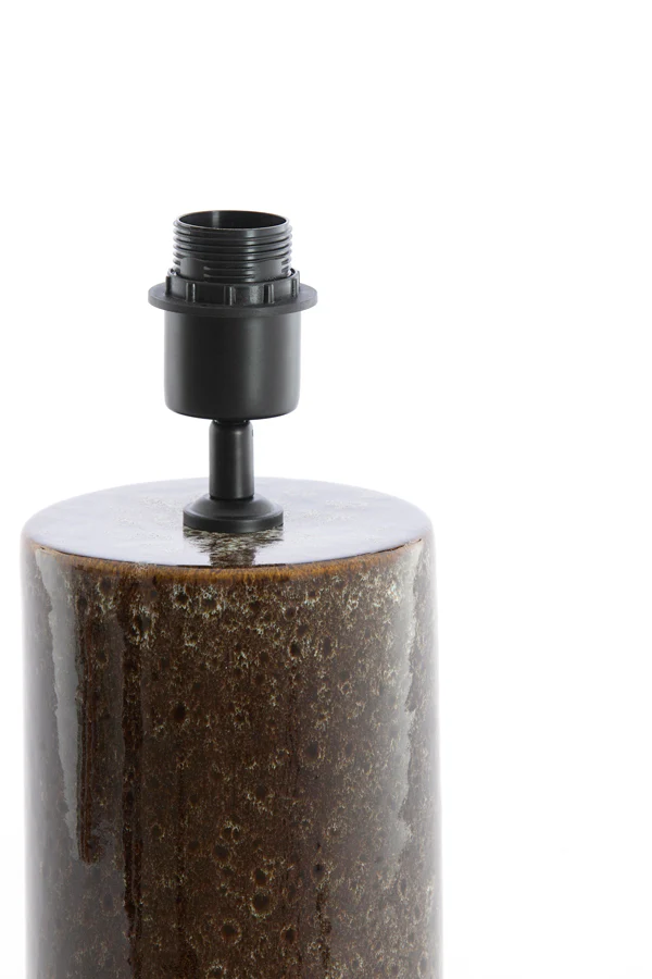 Lamp base 14x52 cm FRANIA ceramics dark brown - Image 2