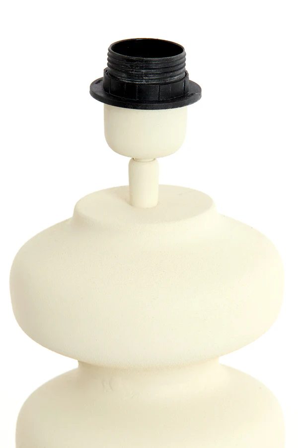 Lamp base 15x24 cm SOROCA matt cream - Image 2