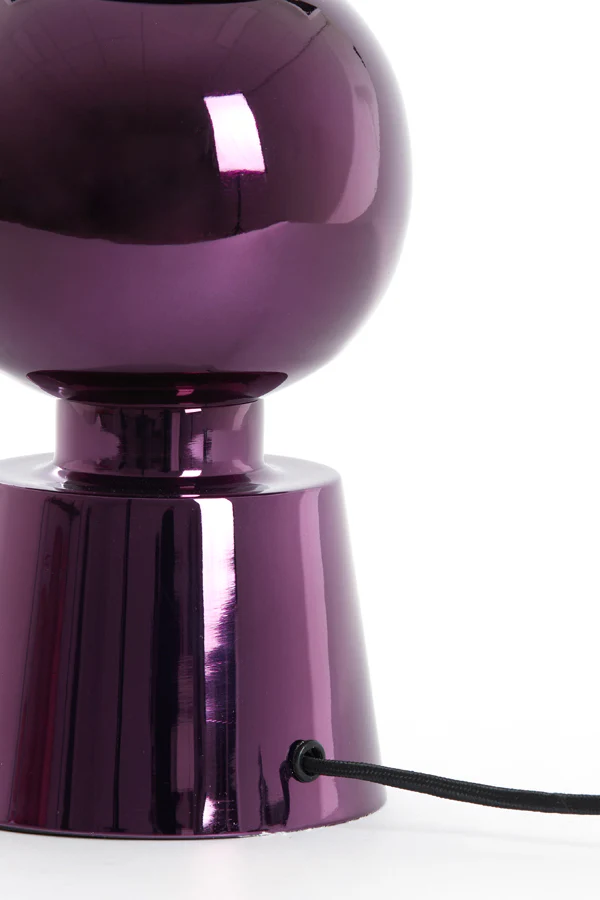Lamp base 15x32 cm BODIOSA metallic purple - Image 4