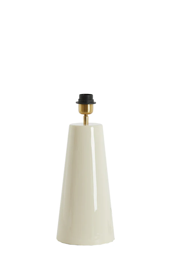 Lamp base 16,5x35 cm YELOS shiny cream