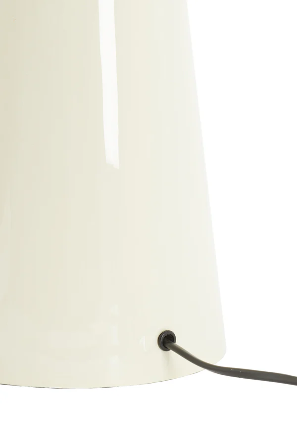Lamp base 16,5x35 cm YELOS shiny cream - Image 3