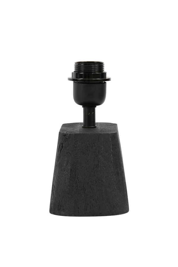 Lamp base 16x10x21 cm KARDAN wood matt black - Image 3