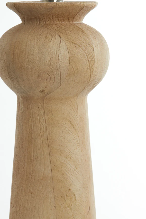Lamp base 17x35 cm BAGLIO wood matt natural - Image 5