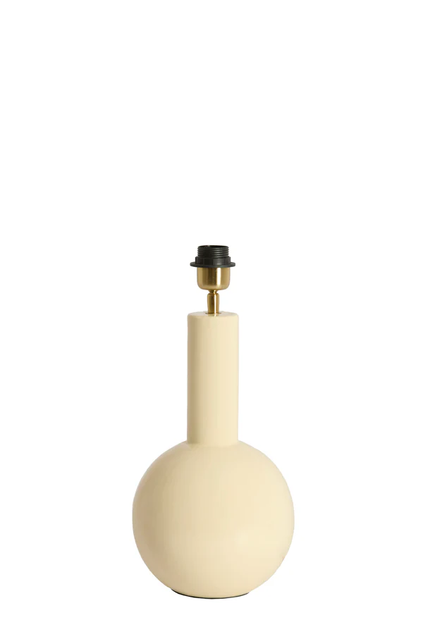 Lamp base 19,5x38,5 cm BENAO shiny cream