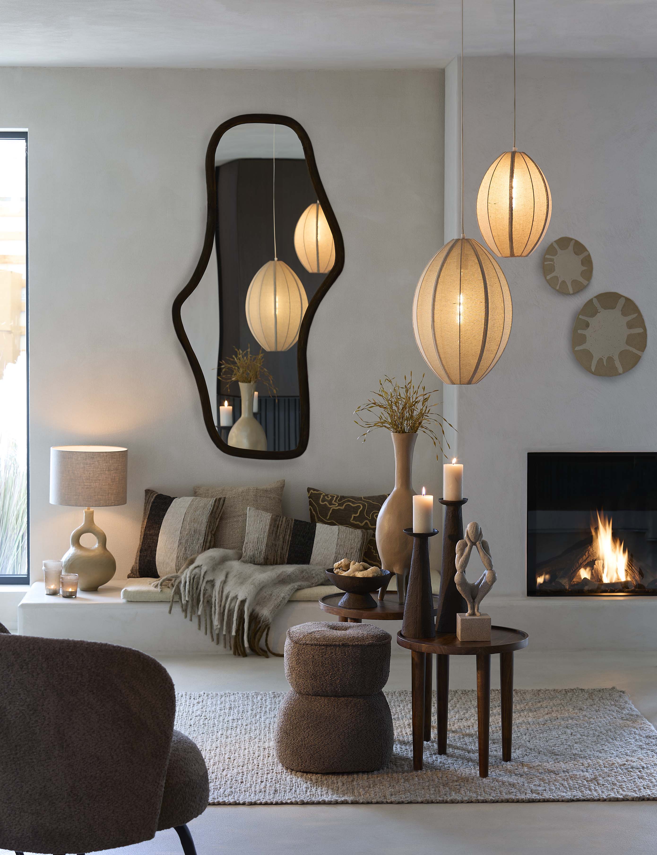 Lamp base 19x17x30 cm IMOLA sand - Image 8