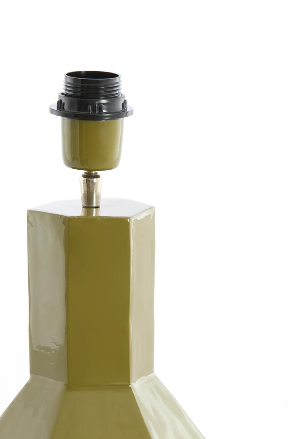 Lamp base 19x40 cm CALIRA olive green - Image 5