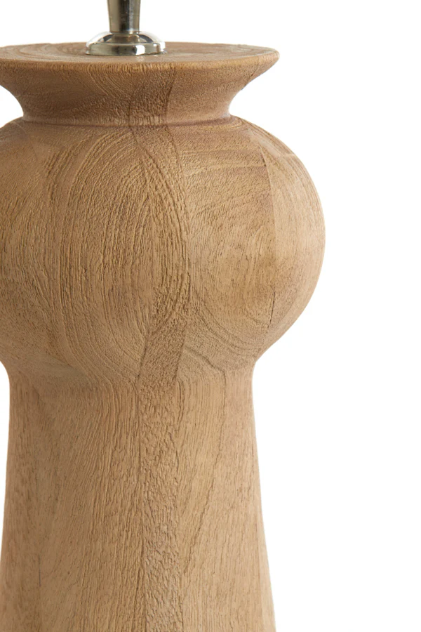Lamp base 19x45 cm BAGLIO wood matt natural - Image 5