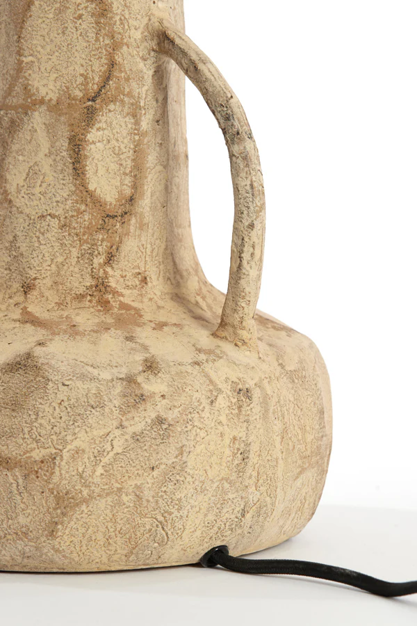 Lamp base 20,5x20x43 cm MOGLIANO antique sand - Image 5