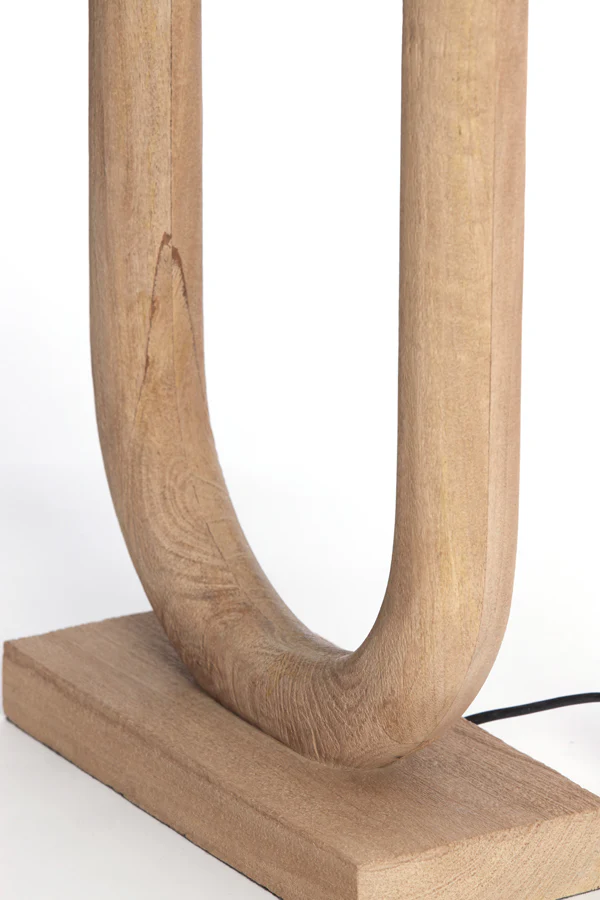 Lamp base 20x12x44 cm PACECO wood matt natural - Image 5