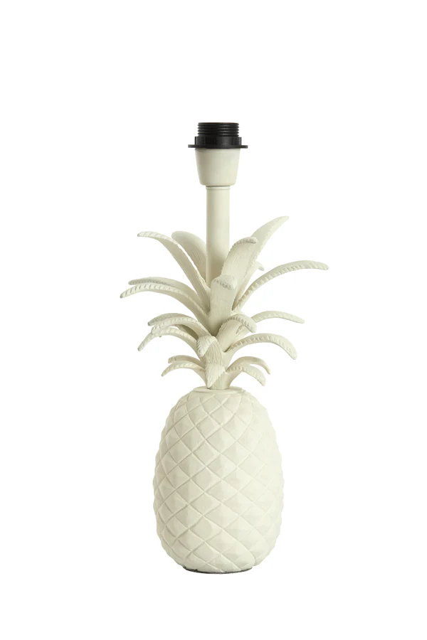 Lamp base 20x19x37 cm PINEAPPLE cream