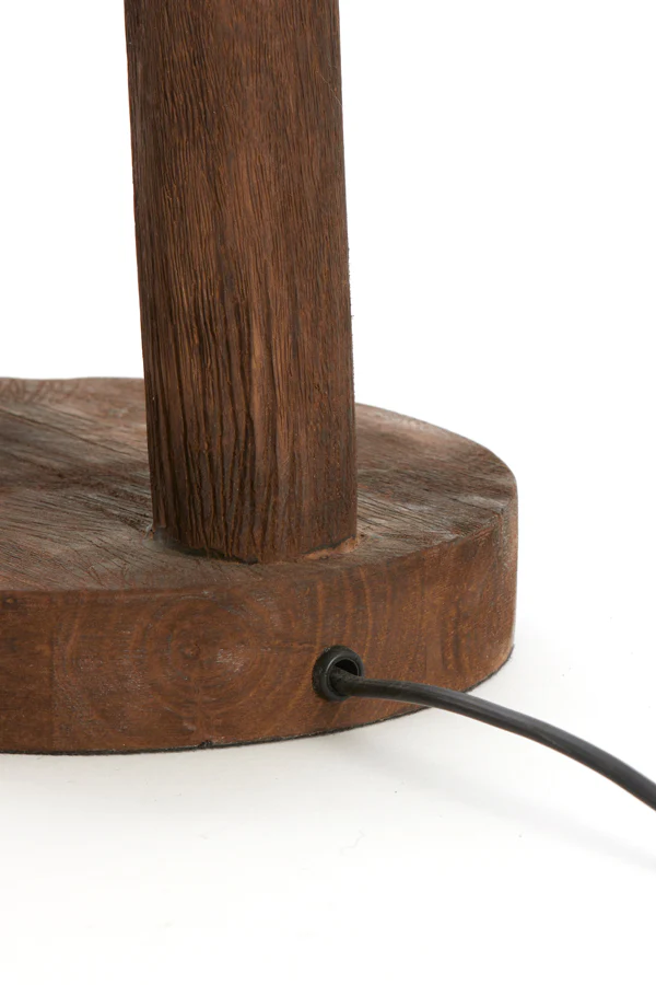 Lamp base 20x55 cm XITTA wood matt dark brown - Image 4