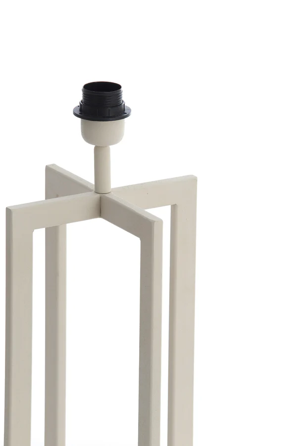 Lamp base 21x21x46 cm MACE cream - Image 2