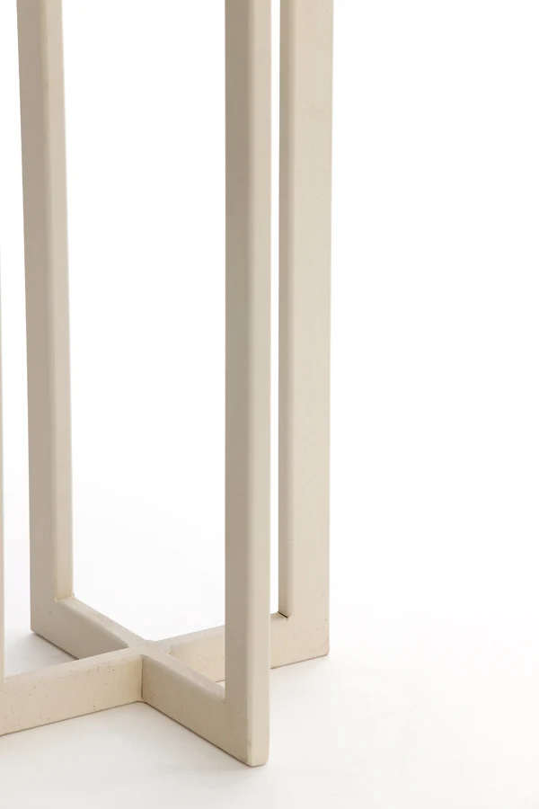Lamp base 21x21x46 cm MACE cream - Image 3
