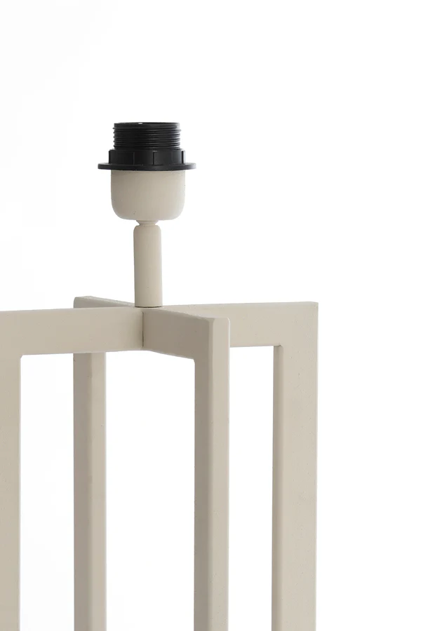 Lamp base 21x21x46 cm MACE cream - Image 4