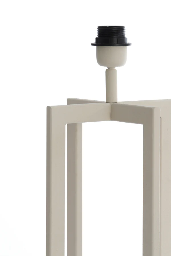 Lamp base 21x21x46 cm MACE cream - Image 5