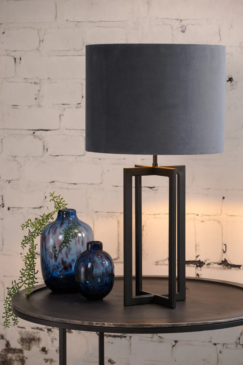 Lamp base 21x21x46 cm MACE matt black - Image 3
