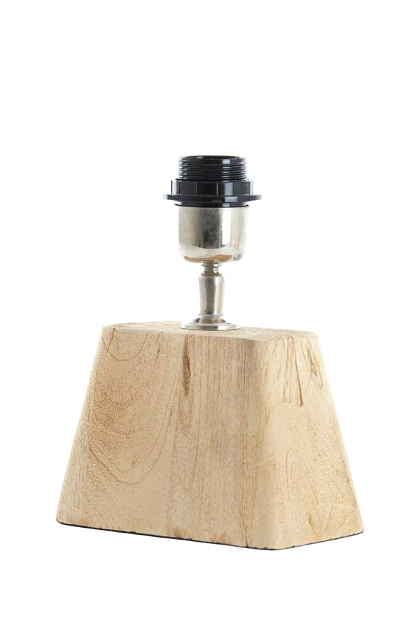 Lamp base 22x15x19 cm KARDAN wood matt natural - Image 2