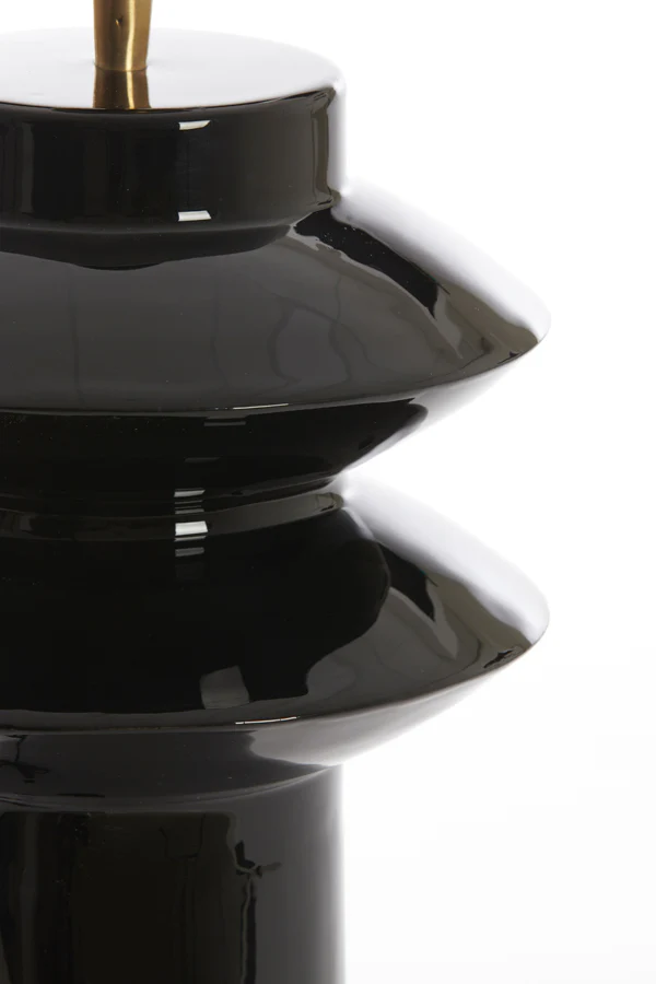 Lamp base 22x26 cm PETCH shiny black - Image 3