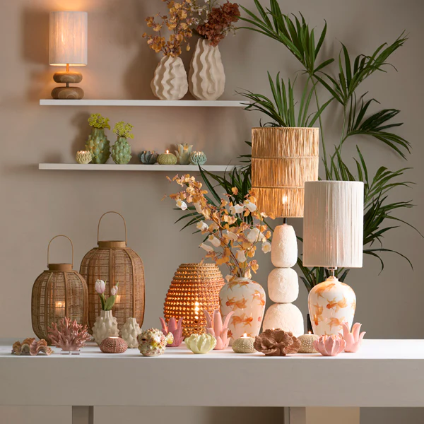 Lamp base 22x52 cm MARREE cream - Image 9