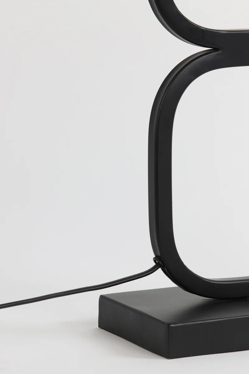Lamp base 23x11,5x69 cm LUTIKA matt black - Image 5