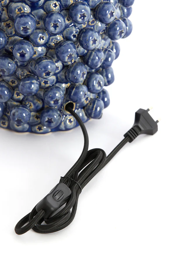 Lamp base 25,5x27 cm BERRIES ceramics dark blue - Image 7