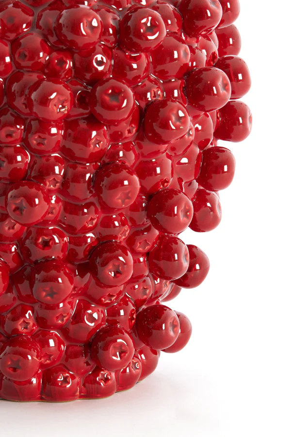 Lamp base 25,5x27 cm BERRIES ceramics red - Image 4