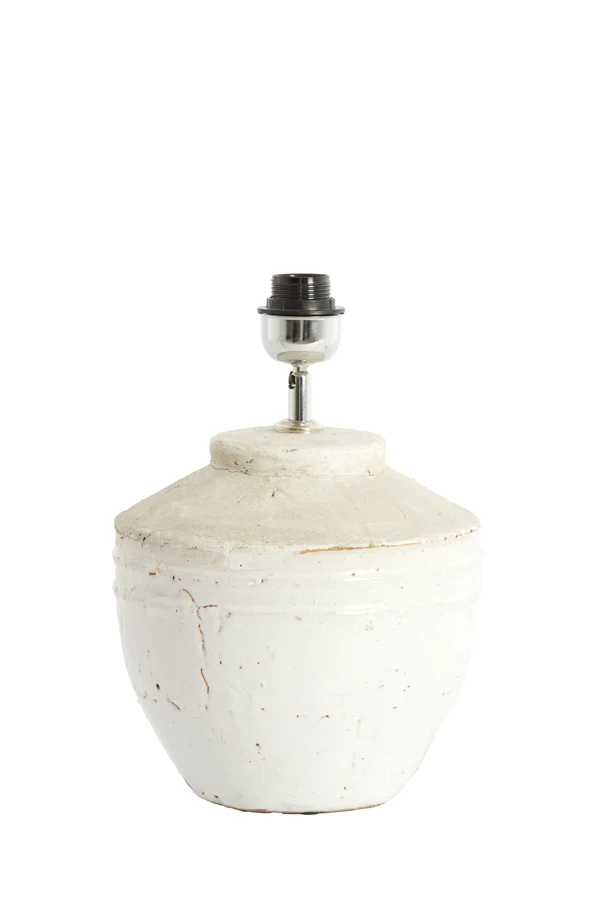 Lamp base 25x35 cm TOBA medium antique white