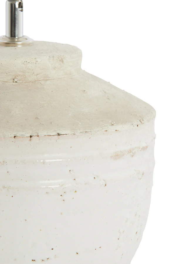 Lamp base 25x35 cm TOBA medium antique white - Image 7