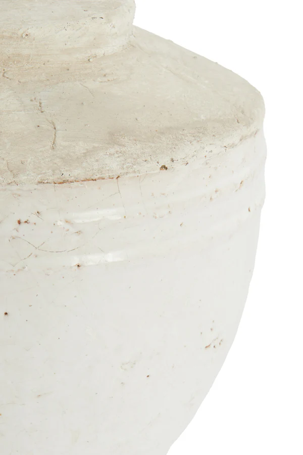 Lamp base 25x35 cm TOBA medium antique white - Image 8