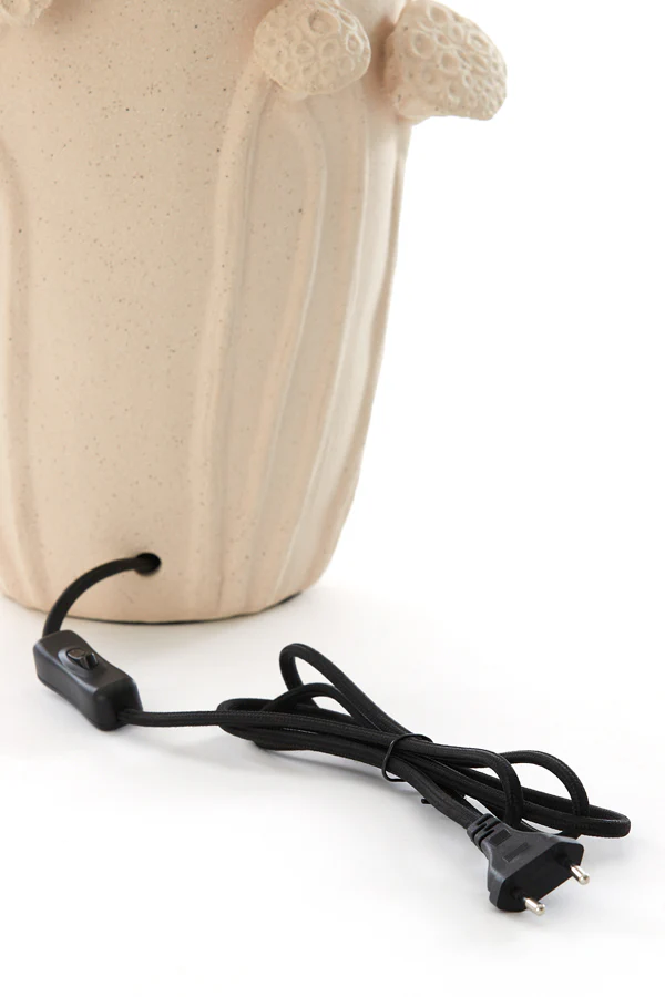 Lamp base 28,5x27,5x36,5 cm LAVCI ceramics matt cream - Image 5
