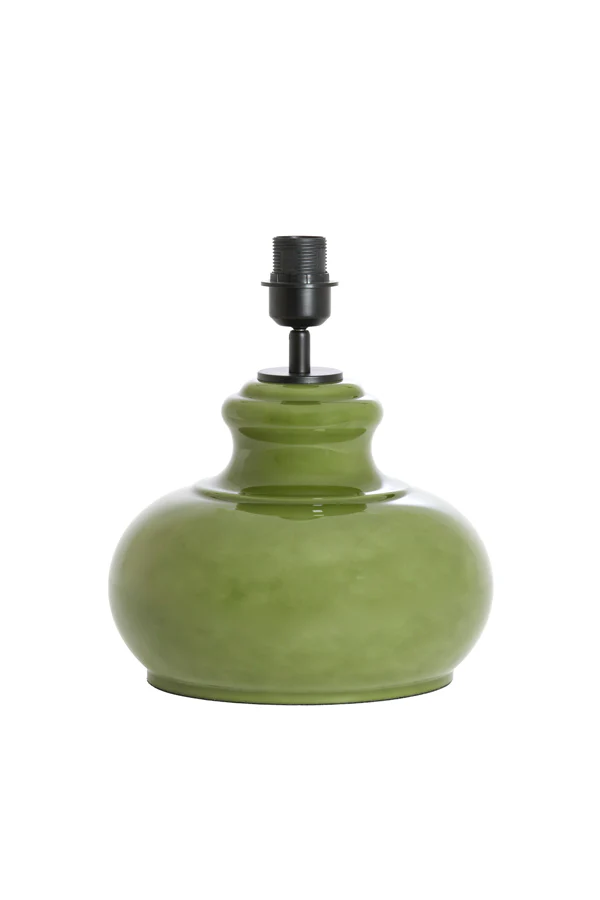 Lamp base 28,5x33 cm VERDE glass olive green