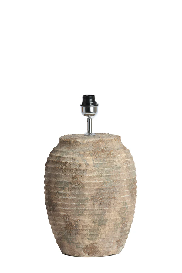Lamp base 28,5x46,5 cm CASSARO ceramics antique dark brown