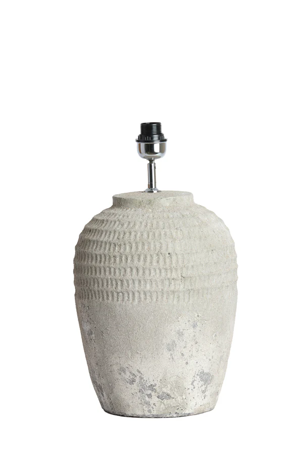 Lamp base 28,5x49 cm MINORA ceramics texture grey