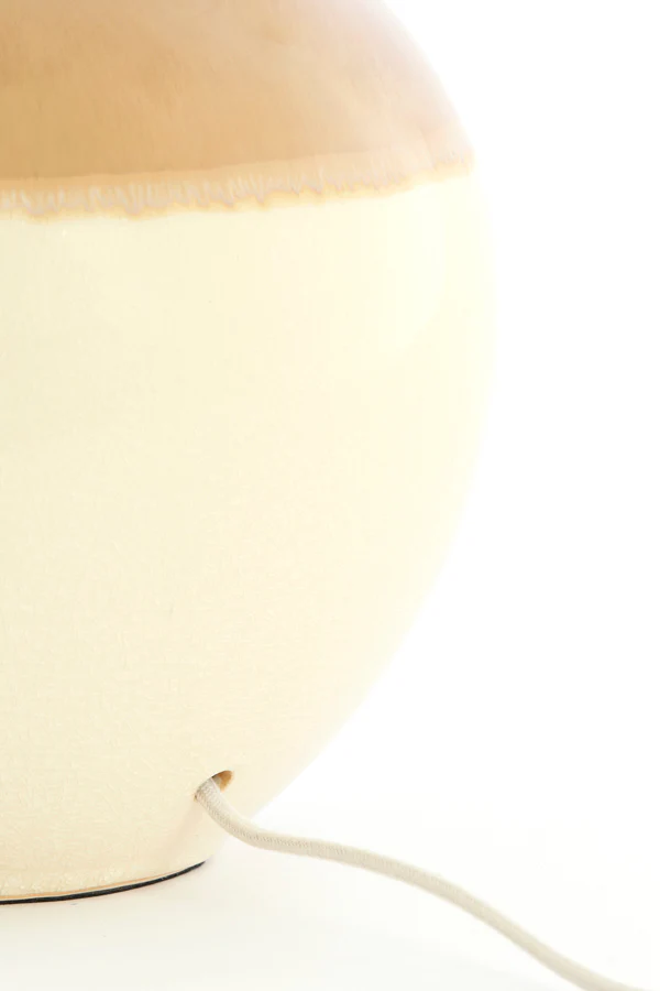 Lamp base 28,5x52 cm ULLOA ceramics light brown+cream - Image 5